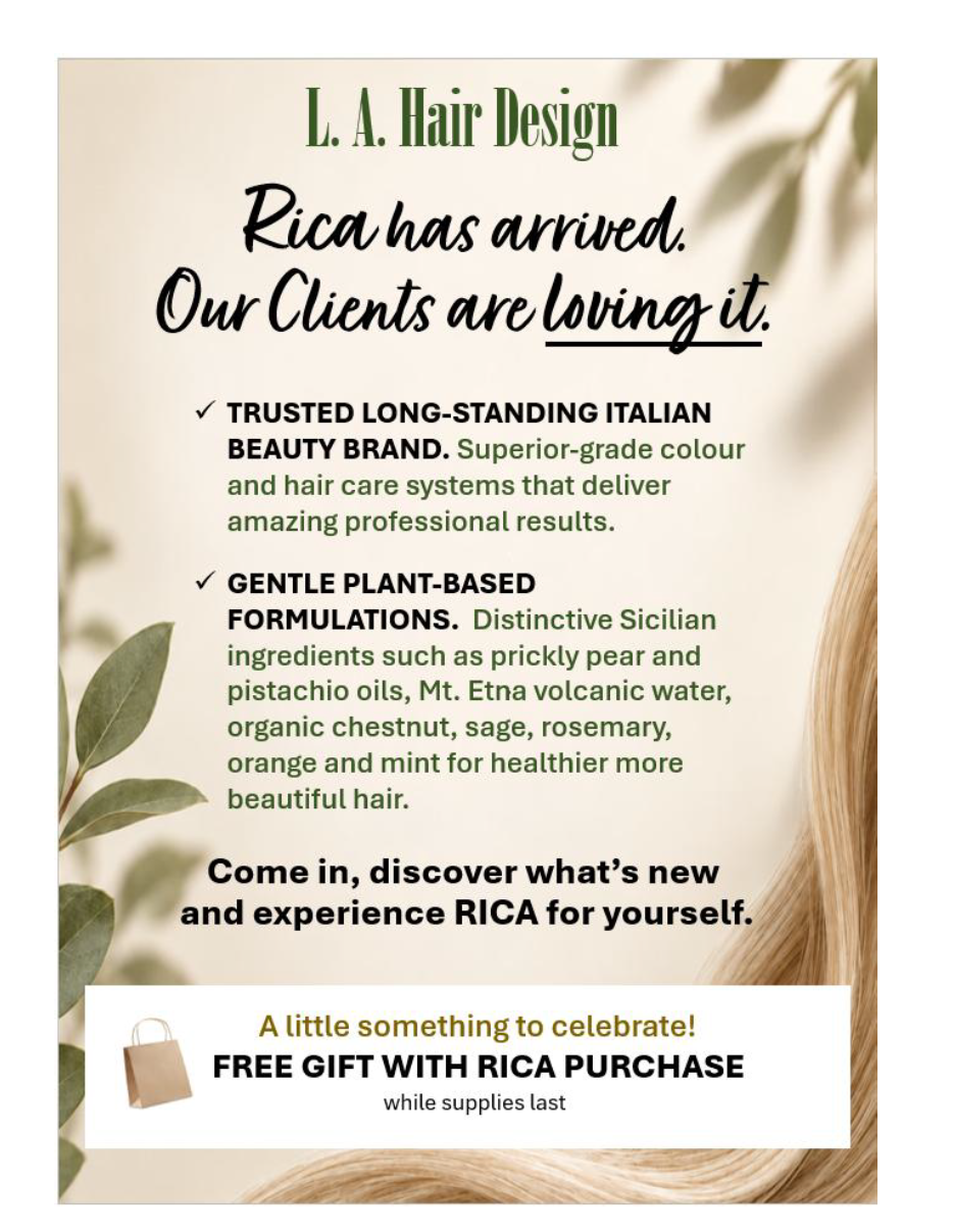 L.A. Hair Design announcement: a European, nature-inspired approach to professional hair care is coming soon